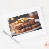 French Toast With Butter & Syrup Rechthoekige Sticker (Envelop)