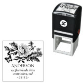 French Toile Bouquet Sketch Zelfinktende Stempel (In situ)