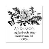 French Toile Bouquet Sketch Zelfinktende Stempel (Design)