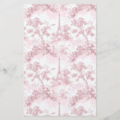 French Toile Bridal shower emoji Pictionary game (Achterkant)