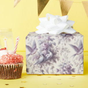 French Toile Fleurie Birds Cadeaupapier