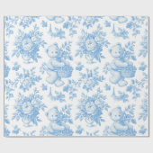 French Toile Floral Beer Cadeaupapier (Vlak)