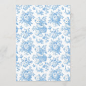 French Toile Floral Beer Menu (Achterkant)