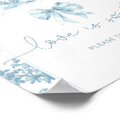 French Toile Love is sweet take a treat Poster (Hoek)