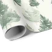 French Toile Trees Pattern Cadeaupapier (Rol Hoek)