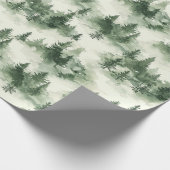 French Toile Trees Pattern Cadeaupapier (Hoek)