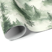 French Toile Trees Pattern Cadeaupapier (Rol Hoek)