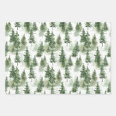 French Toile Trees Pattern Inpakpapier Vel (Voorkant 2)