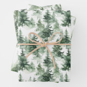 French Toile Trees Pattern Inpakpapier Vel (In situ)