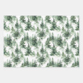 French Toile Trees Pattern Inpakpapier Vel (Voorkant)