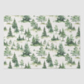 French Toile Trees Pattern Tissuepapier (Voorkant)