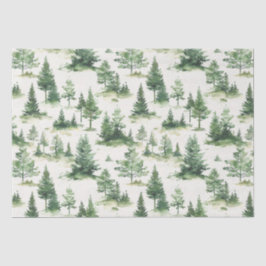 French Toile Trees Pattern Tissuepapier