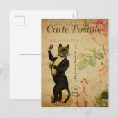 French Tuxedo Cat Briefkaart (Voorkant / Achterkant)