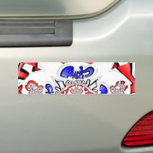 French Twist Hakuna Matata: een unieke culturele m Bumpersticker (Op auto)