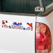 French Twist Hakuna Matata: een unieke culturele m Bumpersticker (Op Truck)