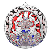 French Twist Hakuna Matata: een unieke culturele m Dartbord (Voorkant)