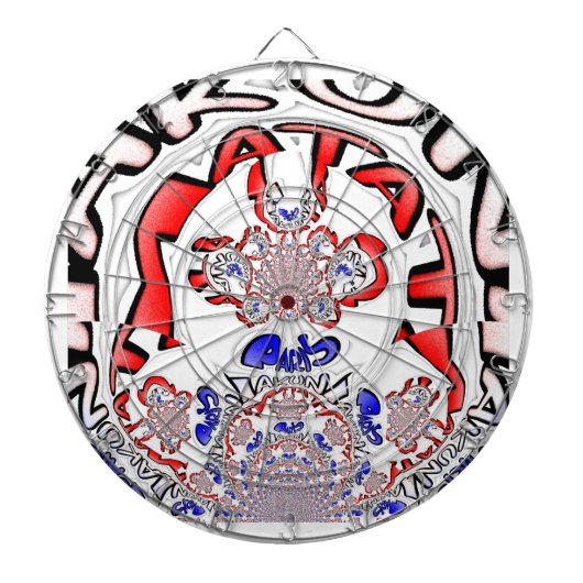 French Twist Hakuna Matata: een unieke culturele m Dartbord (Voorkant)