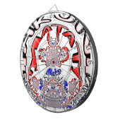 French Twist Hakuna Matata: een unieke culturele m Dartbord (Voorkant Rechts)