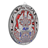 French Twist Hakuna Matata: een unieke culturele m Dartbord (Voorkant Links)