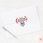 French Twist Hakuna Matata: een unieke culturele m Hart Sticker (Envelop)