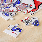 French Twist Hakuna Matata: een unieke culturele m Legpuzzel (Zijkant)