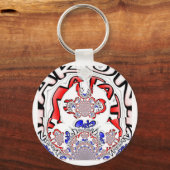 French Twist Hakuna Matata: een unieke culturele m Sleutelhanger (Voorkant)