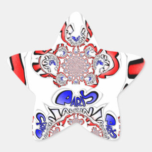 French Twist Hakuna Matata: een unieke culturele m Ster Sticker