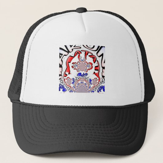 French Twist Hakuna Matata: een unieke culturele m Trucker Pet (Voorkant)
