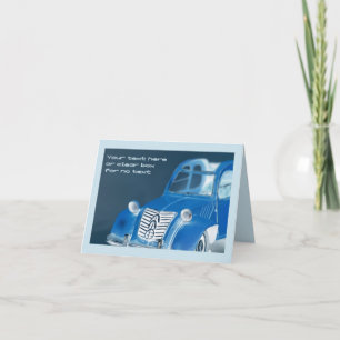 French vintage classic omdat color foto's omdraait kaart