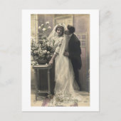 French Vintage Romantic Love Wedding Briefkaart (Voorkant)