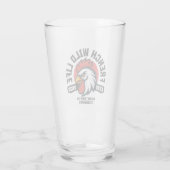 French Wild Life – Eleganter Hahn Glas (Achterkant)