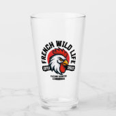 French Wild Life – Eleganter Hahn Glas (Voorkant)