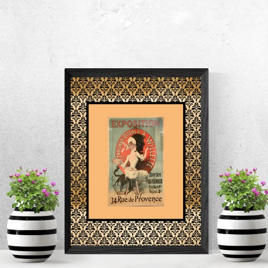 French Willette Exposition Advertisement Poster