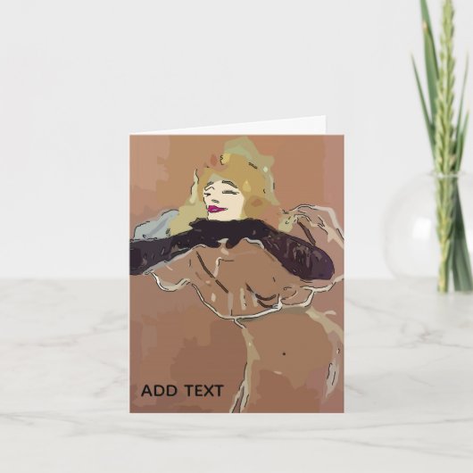 French Woamn Kaart (Voorkant)