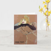 French Woamn Kaart (Gele Bloem)