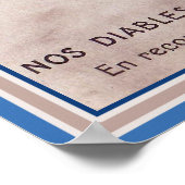 French WWI Soldier on Skis in the Alps Blue Devils Poster (Hoek)