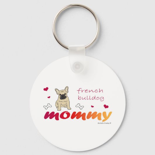 FrenchBulldogFawnMMammie Sleutelhanger (Voorkant)