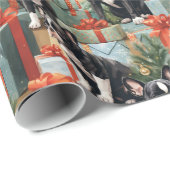 Frenchi Santa Paws Geschenk voor vakantie Cadeaupapier (Rol Hoek)