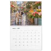 Frenchie About Town Stadsleven Kalender (Mar 2027)