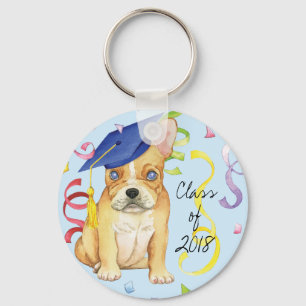 Frenchie Afstuderen Sleutelhanger