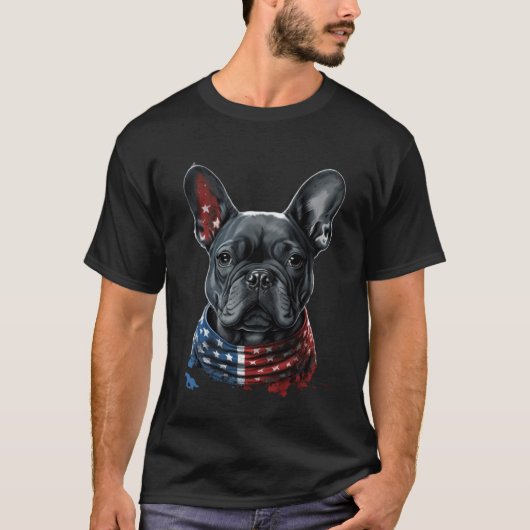 Frenchie American T-shirt (Voorkant)