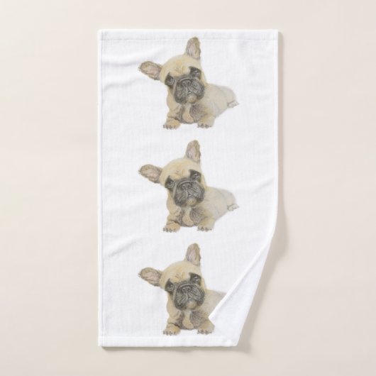 Frenchie Bad Handdoek (Handdoek)