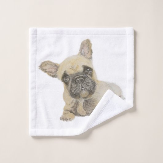 Frenchie Bad Handdoek (Wasdoekje)