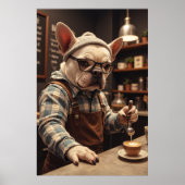 Frenchie Barista: Bark Roast Buzz-modus Poster (Voorkant)