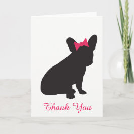 Frenchie Bedankt Card