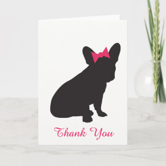 Frenchie Bedankt Card