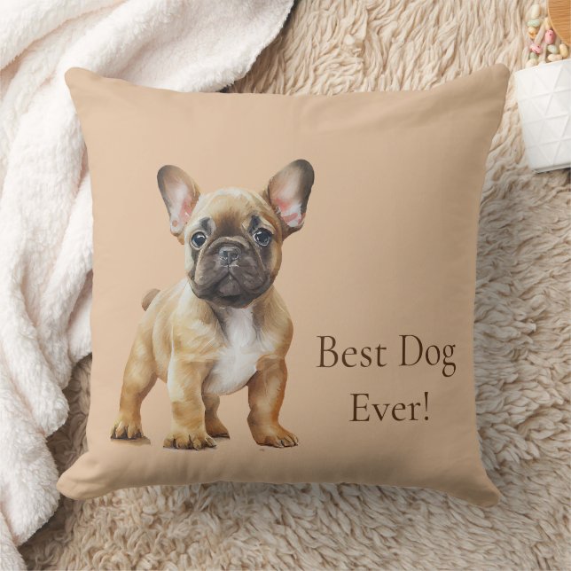Frenchie beste hond ooit kussen (Deken)