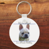 Frenchie beste vriend Sleutelhanger (Voorkant)