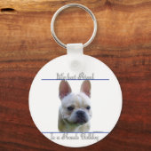 Frenchie beste vriend Sleutelhanger (Voorkant)