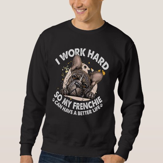 Frenchie Better Life - French Bulldog Dog Trui (Voorkant)